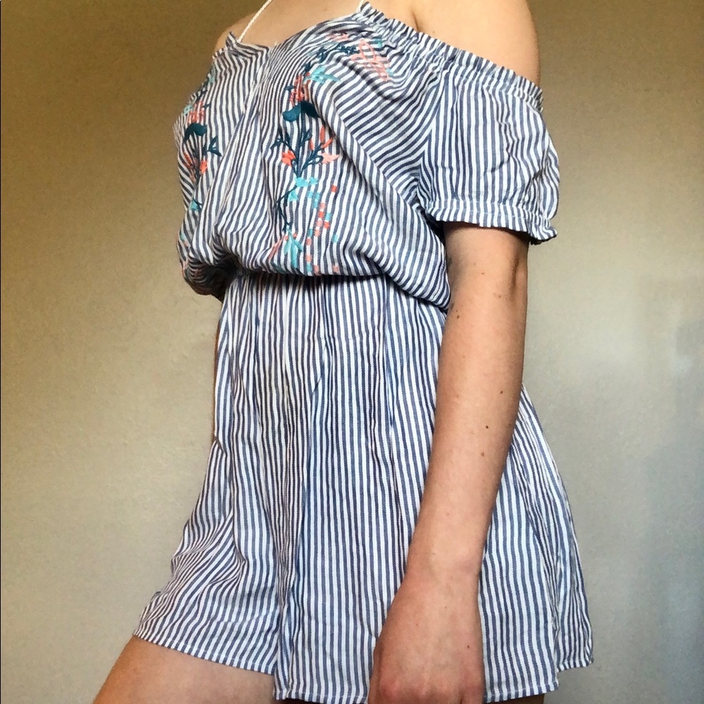 off the shoulder romper